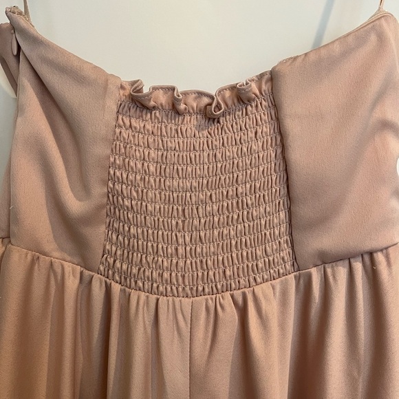 Anthropologie BHLDN Elsie Straight-Neck Satin A-Line Gown - Picture 13 of 16